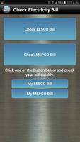 Check LESCO/MEPCO Bill پوسٹر