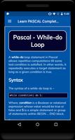 برنامه‌نما Learn PASCAL Complete Guide عکس از صفحه