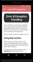 Learn PHP Complete Guide capture d'écran 3