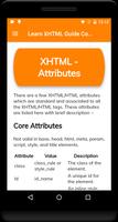 برنامه‌نما Learn XHTML Guide Complete عکس از صفحه