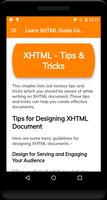 Learn XHTML Guide Complete اسکرین شاٹ 3