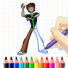 Draw step by step for Ben 10 icon