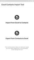 Excel Contacts Import Export Affiche