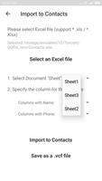 Excel Contacts Import Export capture d'écran 3