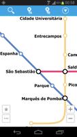 Lisbon Metro Map Affiche
