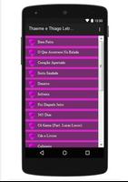 Thaeme e Thiago Letras Hits スクリーンショット 1