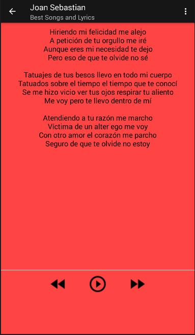 Joan Sebastian Tatuajes Letra Oficial Youtube