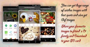 All Wishes & Greetings, GIF Images, Message, Quote capture d'écran 2