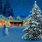 Christmas Tree And Snowman ikona