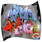 Graffiti letras icono