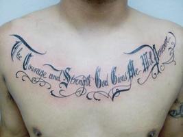 2 Schermata Tatuaggio di lettering