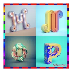 Fuente de letras 3d