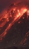 噴火の火山の壁紙 ポスター