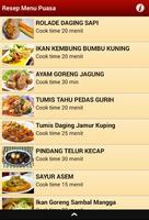 Resep Menu Puasa capture d'écran 1