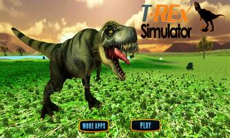 Tyrannosaurus Rex Jurassic Sim Poster