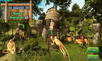 Monkey Simulator 3D plakat