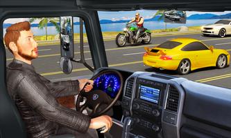 Traffic Highway Truck Racing - Truck Driving постер