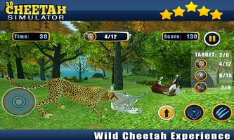 Angry Cheetah Wild Attack Sim captura de pantalla 1