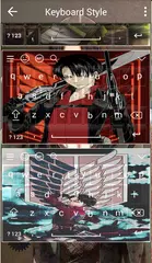 Levi keyboard attack on titan APK download