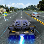 Driving in speed car آئیکن