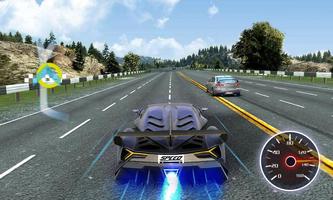 Driving in speed car پوسٹر