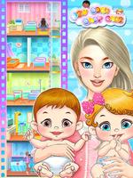 Newborn Baby Care 2-Girls Game Affiche