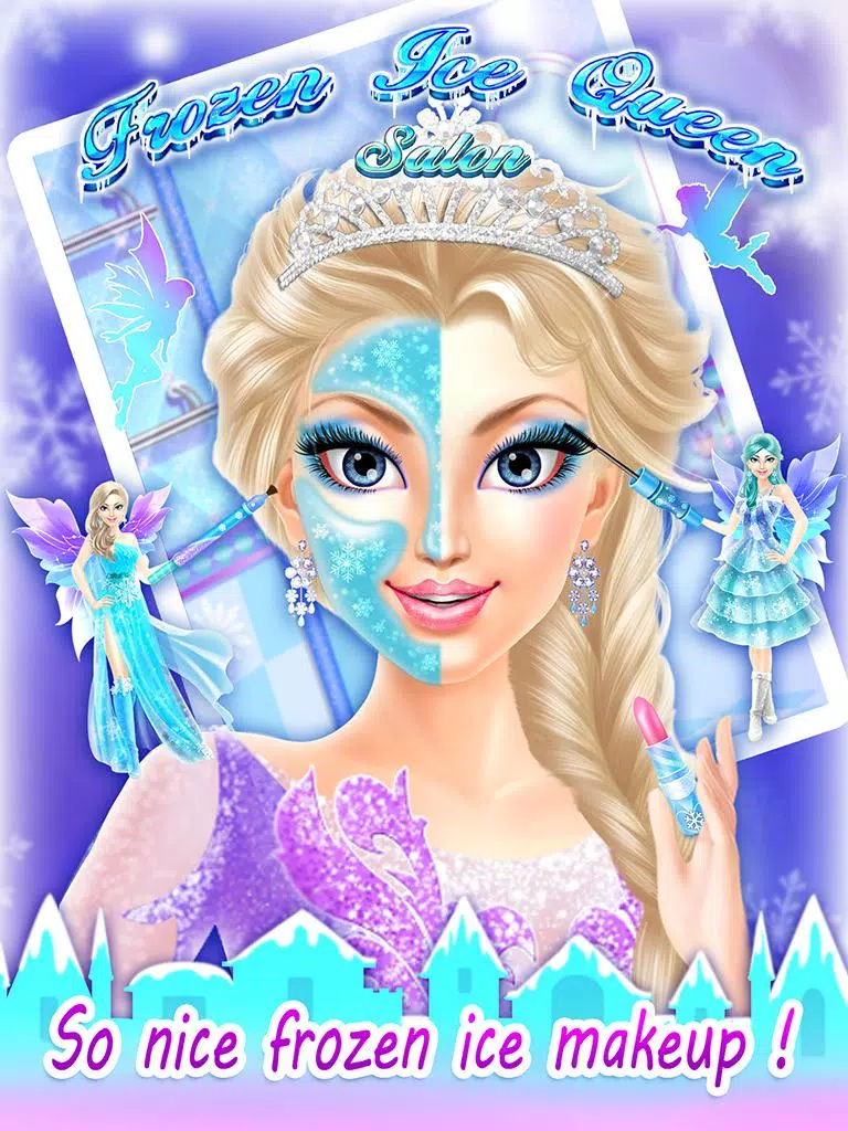 FROZEN ICE QUEEN JOGO DE MAQUIAGEM E SALÃO DE BELEZA DA FROZEN ELSA 