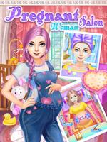 Pregnant Woman Salon:girl game plakat
