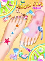 Seaside Feet Salon: Girl Game ポスター