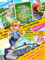 Town Policewoman: Dressup&Care پوسٹر