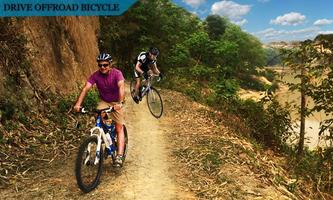 Uphill Offroad Bicycle Rider Racer poster