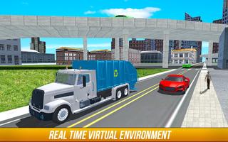 Garbage Truck Simulator City Cleaner اسکرین شاٹ 3