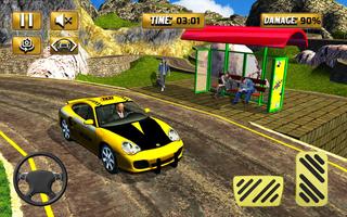 verrückt Taxi Berg Treiber 3d Spiele Screenshot 1