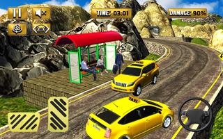 verrückt Taxi Berg Treiber 3d Spiele Screenshot 3