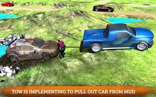Car Tow Transporter 3D Affiche