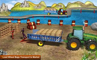 Tractor Cargo Transporter Farming Simulator पोस्टर