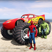 Superheroes Monster Stunt Race