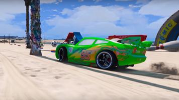 Superheroes Cars Lightning: Top Speed Racing Games captura de pantalla 3