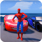 Superheroes Car Stunt Racing Games icône