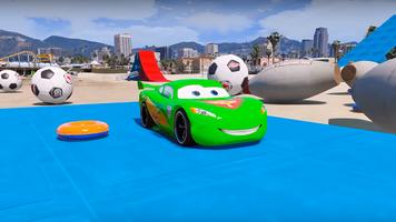 Superheroes Car Stunt Racing Games capture d'écran 1