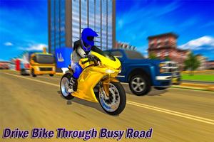 Bike Cargo Delivery Driver 3D Affiche