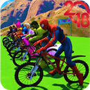 Superhero Bmx Stunt Racing APK