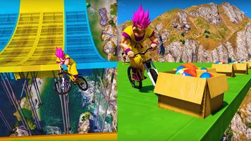 Superhero Bmx Stunt Racing captura de pantalla 2