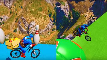 Superhero Bmx Stunt Racing captura de pantalla 3