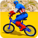 Superheroes Bmx Racing: Bicycle Xtreme Stunts-APK