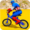 Superheroes Bmx Racing: Bicycle Xtreme Stunts