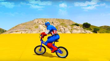 Superheroes Bmx Racing: Bicycle Xtreme Stunts Affiche