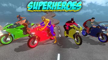 Superheroes Downhill Race الملصق