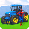 APK Superheroes Tractor Stunt Racing Games
