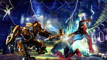 Superheroes Fighting Vs Robot Fighting Games 截图 1